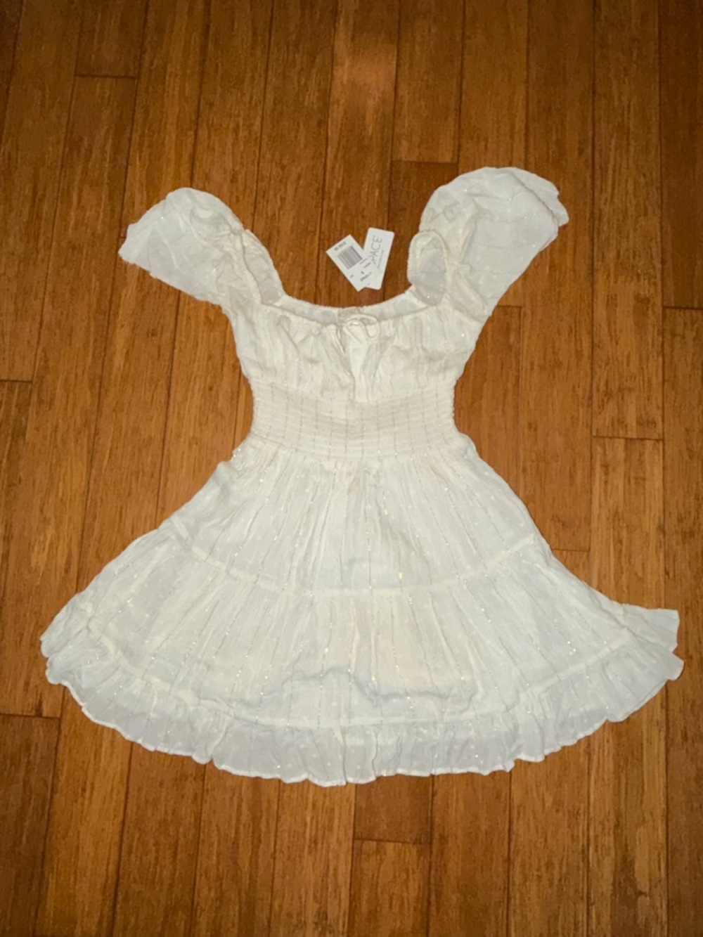 White mini dress